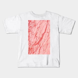 Pink marble stone Kids T-Shirt